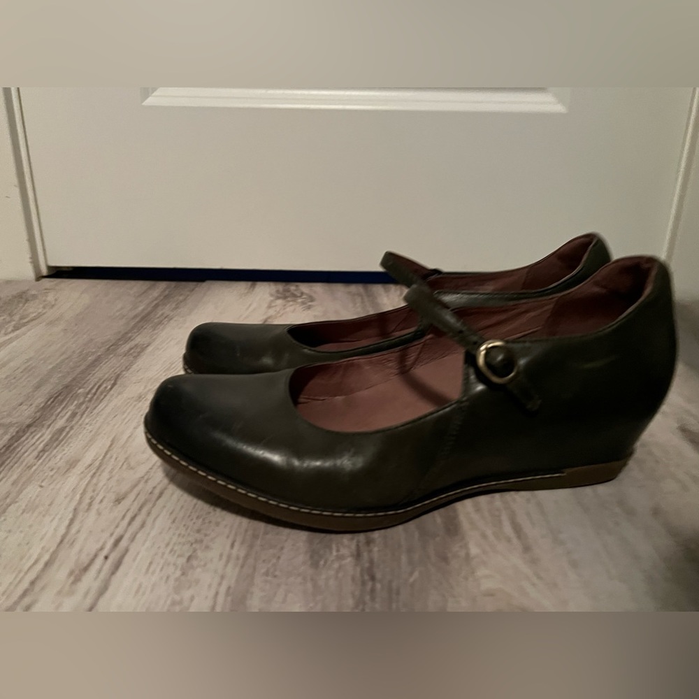 Green Dansko MaryJanes